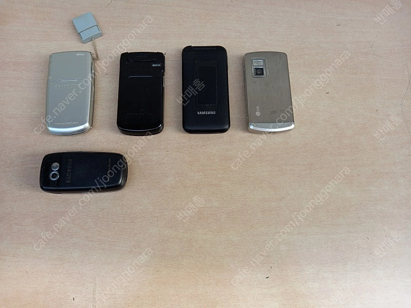 삼성 LG 구형 휴대폰 5개 이미지