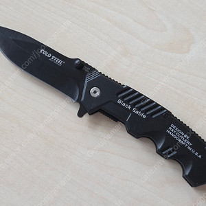 콜드스틸 블랙 세이블 전술 폴딩 나이프