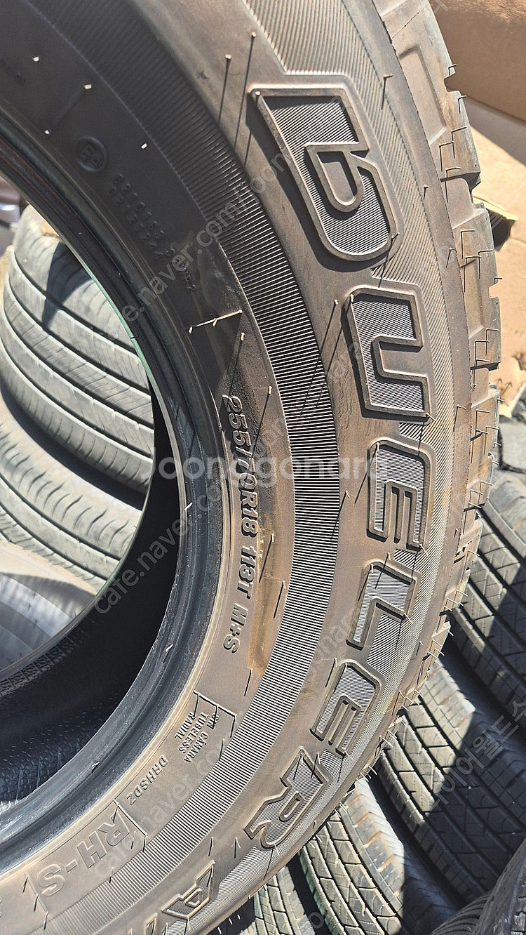 [판매] 브리지스톤 255 70 18 a급 중고타이어--2