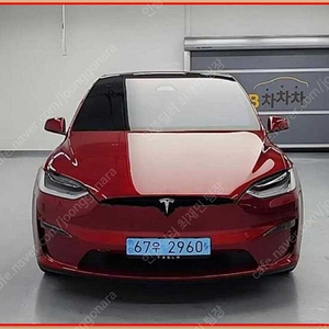 테슬라 모델 X 중고 테슬라 중고 모델 X 중고 빨간색 2023년식 45,935km AWD 신차같은 중고차