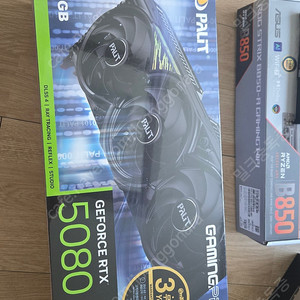 [울산] 미개봉 PALIT 지포스 RTX 5080 GAMINGPRO D7 16GB 이엠텍 팝니다.