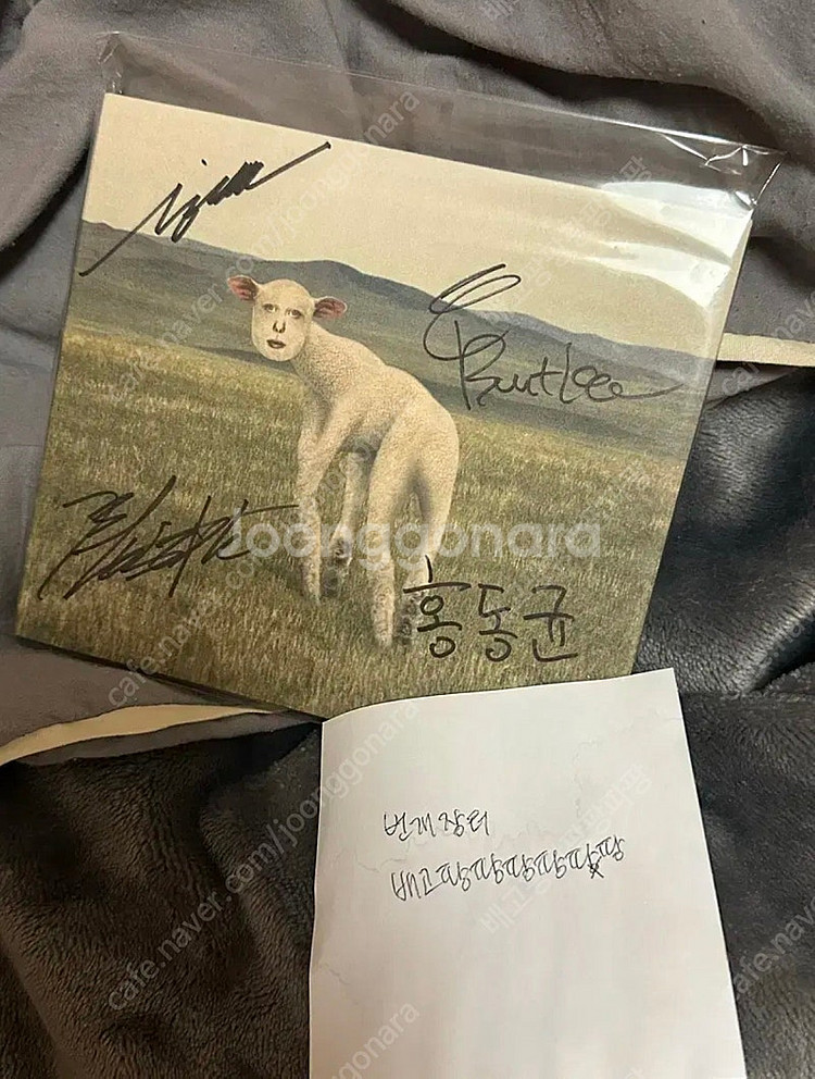 쏜애플 동물 멸종 동물 친필 싸인 사인 앨범 미개봉--0