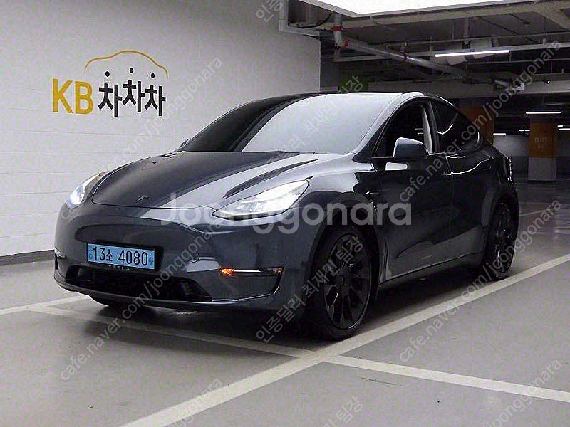 테슬라 모델 Y 중고 회색 2021년식 59,418km...--0