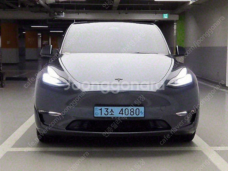테슬라 모델 Y 중고 회색 2021년식 59,418km...--2