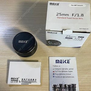마이크로포서드 메이케 수동렌즈 meike 25mm f1.8 mft마운트
