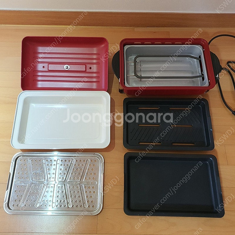 레꼴드 홈 바베큐 전기그릴 앤 전골팬 찜판 캠핑 홈파티...--1
