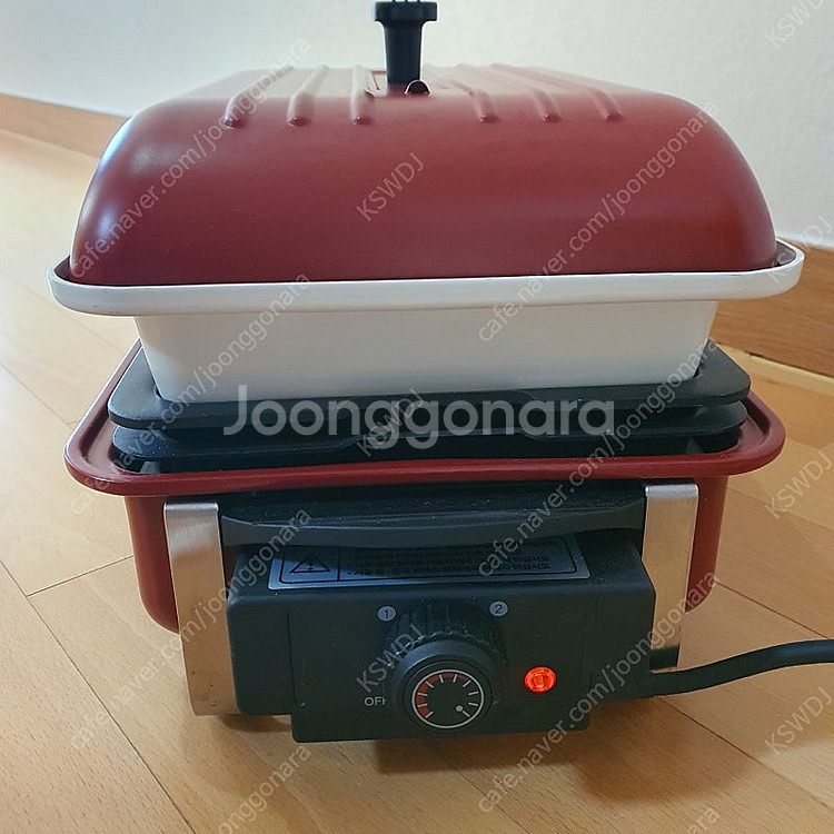 레꼴드 홈 바베큐 전기그릴 앤 전골팬 찜판 캠핑 홈파티...--8