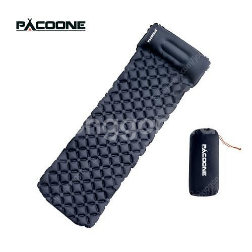 PACOONE 자충매트 에어매트 캠핑 베개일체형 매트 ...--1