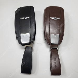 제네시스 G90 순정 키링 블랙 브라운