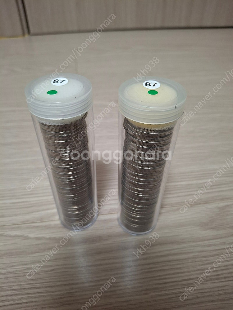 1987년 500원 동전 사용제 100개--1