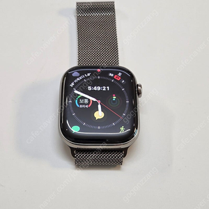 [가격 인하] 애케플 애플워치10 내추럴 티타늄 46mm & 밀레니즈 루프(S/M)