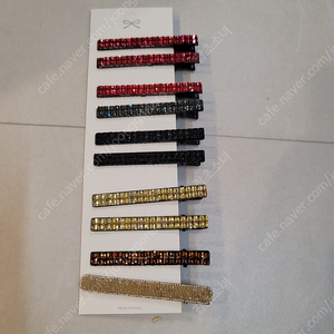 두줄사각큐빅 집게핀일괄