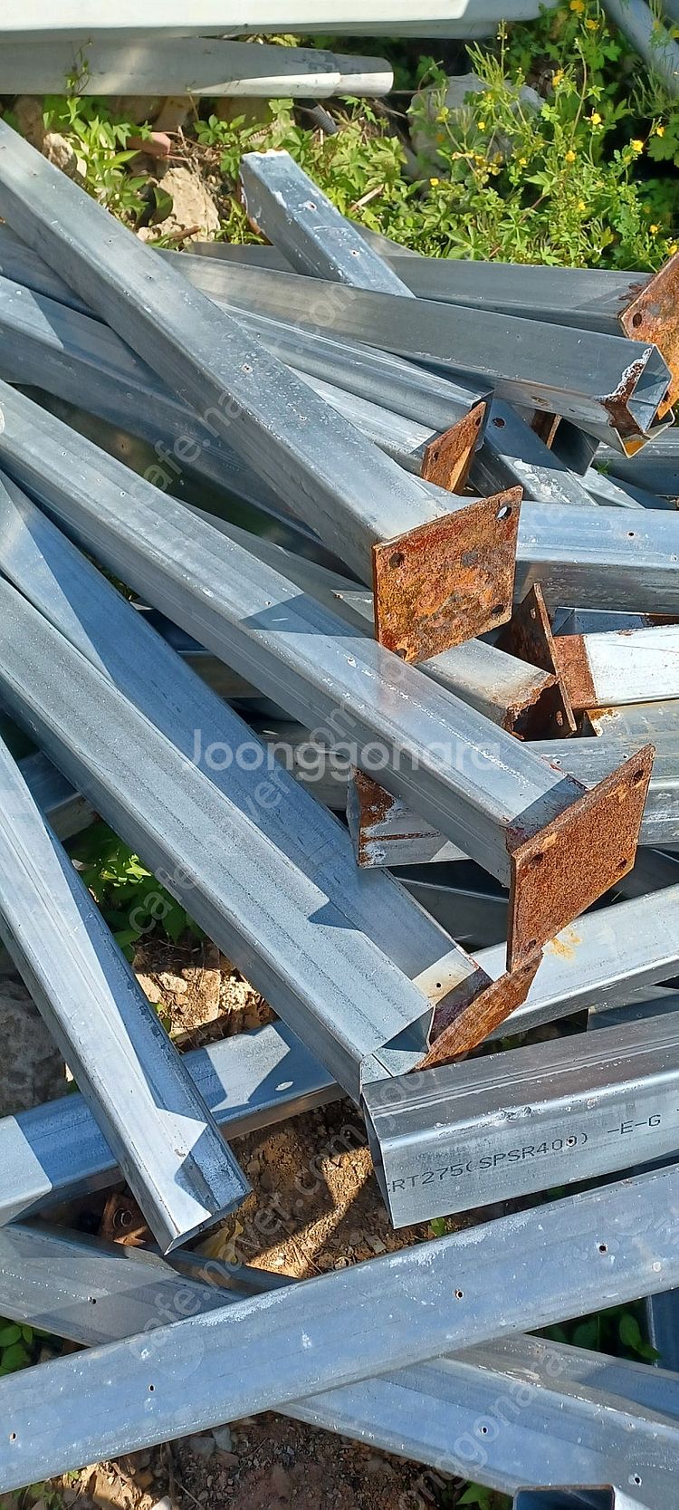 기둥 지줏대 울타리 휀스 난간대 철재기둥 사각 파이프 ...--2