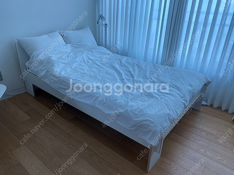 무어만 침대 (화이트 ,ss)--0