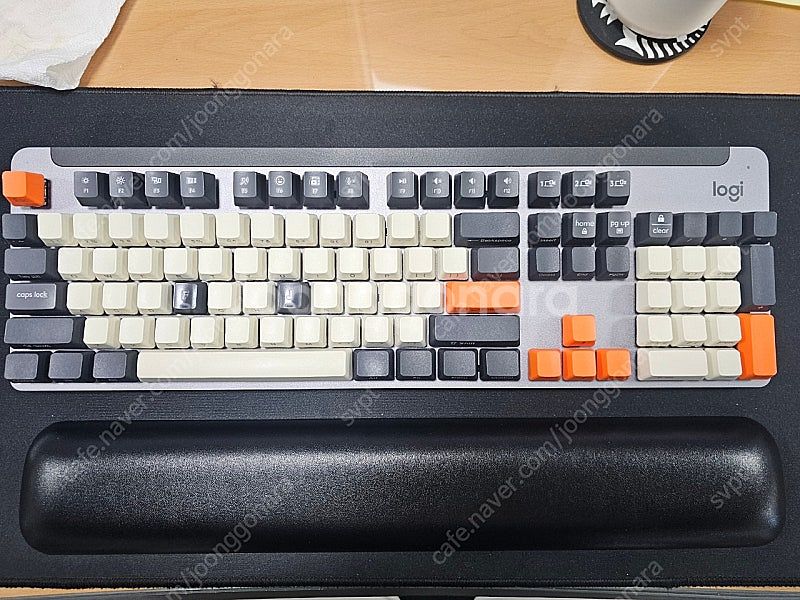 로지텍 무선 기계식 적축 K865 +측각PBT키캡+저소...--2