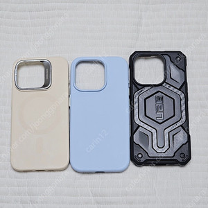 아이폰15프로 UAG 맥세이프 케이스, ESR 스탠딩, 엘라고 실리콘 케이스