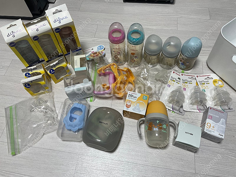 더블하트 젖병, 디프락스 젖병, 젖꼭지, 쪽쪽이--0