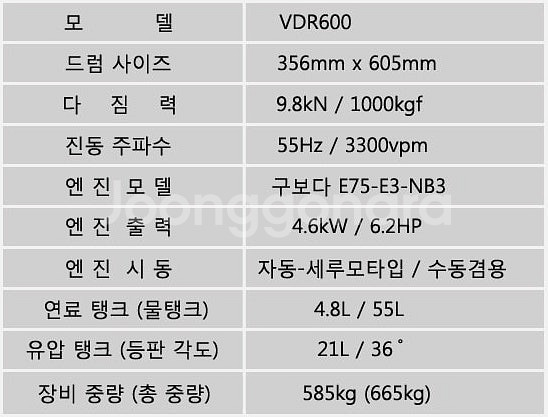 27[판매] 신품 1톤로라 진동로라 구보다엔진키시동자동--7