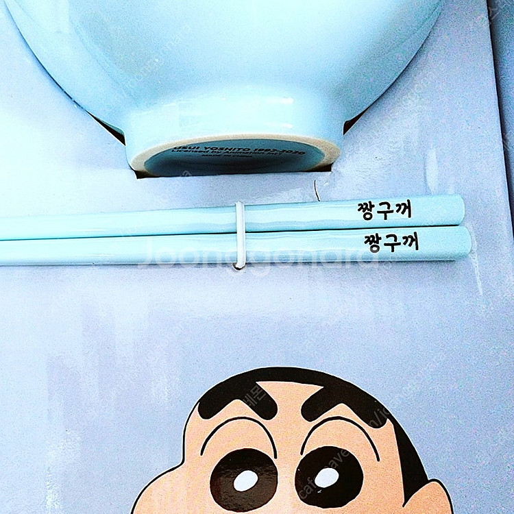 새상품)더키월드 정품 짱구는 못말려 도자기 식기 세트 ...--1