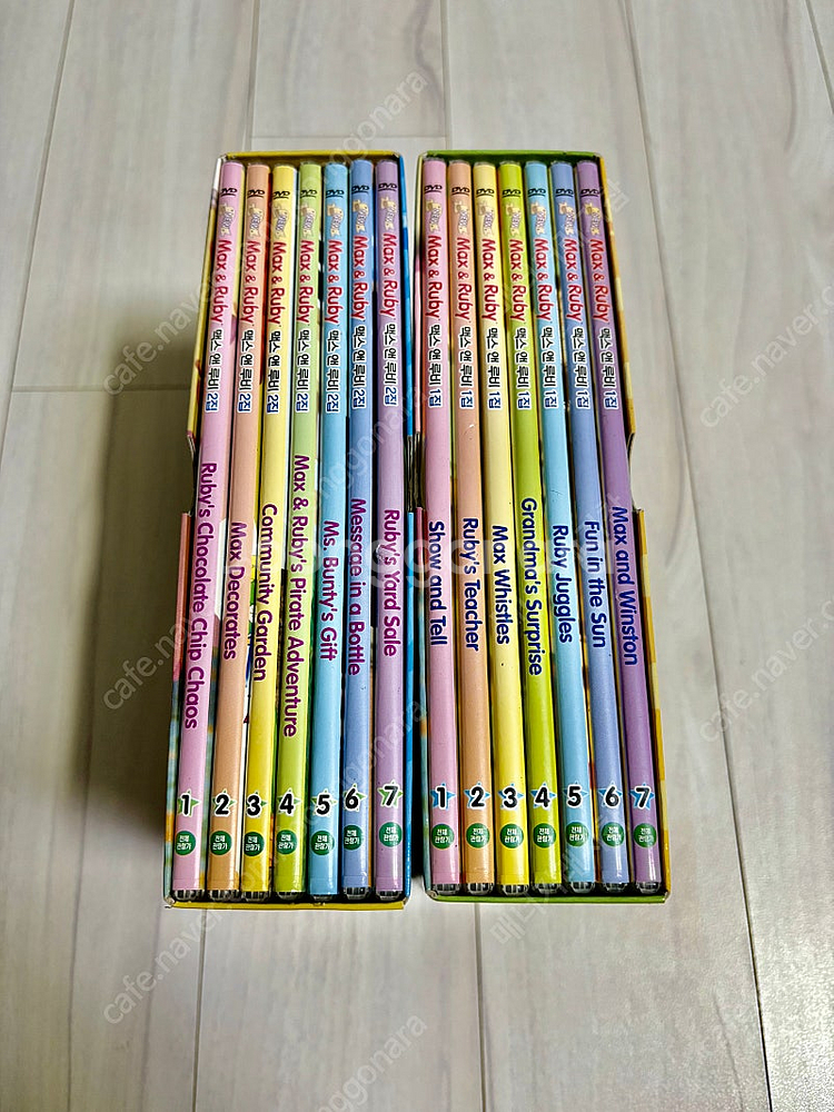 맥스앤루비 DVD세트 1,2집 상태좋음--0