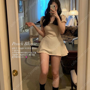 온트 피치 블라우스