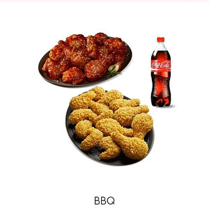 비비큐 황금올리브(콤보)+양념치킨 급처