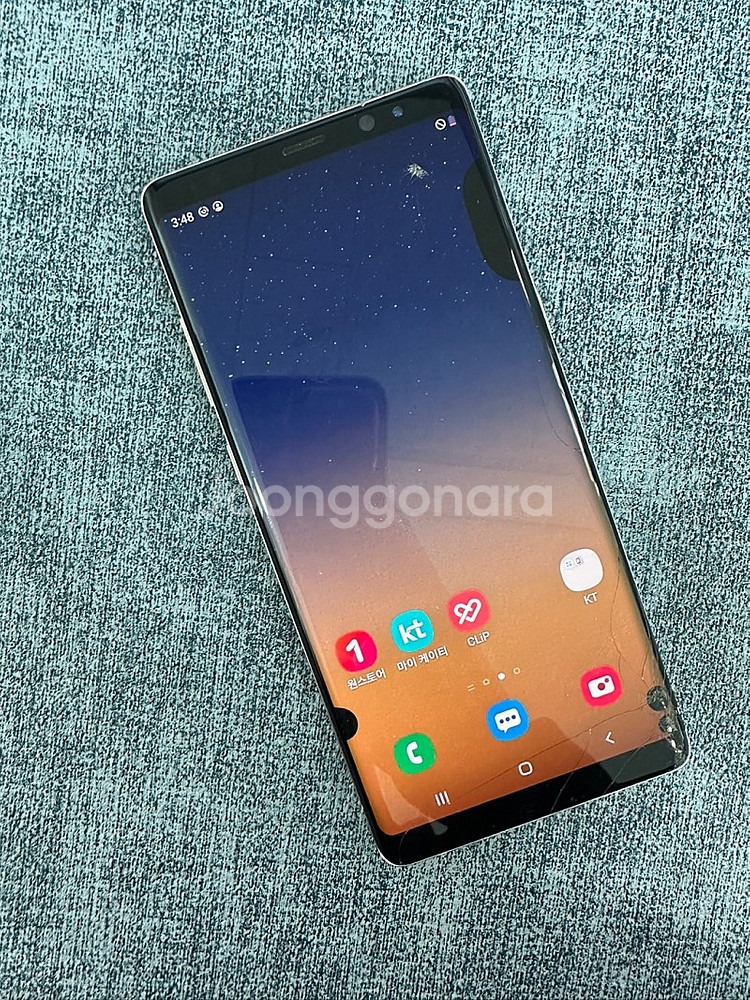 *게임용 서브용* 갤럭시노트8 64G 골드 액정파손 기...--2