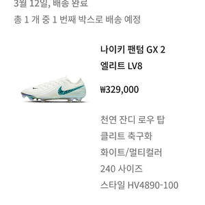 나이키 팬텀 GX 엘리트 FG 축구화 240