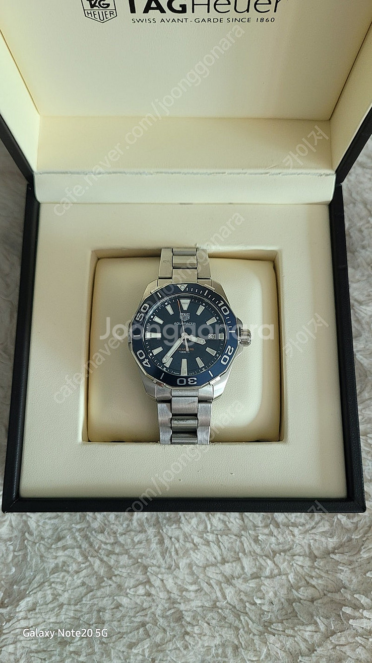태그호이어 아쿠아레이서 300 쿼츠 41mm 청판 양도...--3
