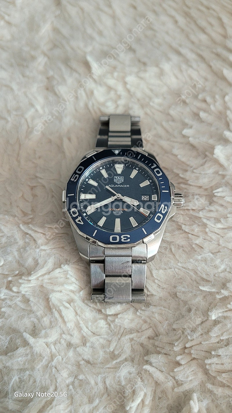 태그호이어 아쿠아레이서 300 쿼츠 41mm 청판 양도...--8