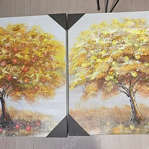 유화작가 작품 황금박 사과나무 그림