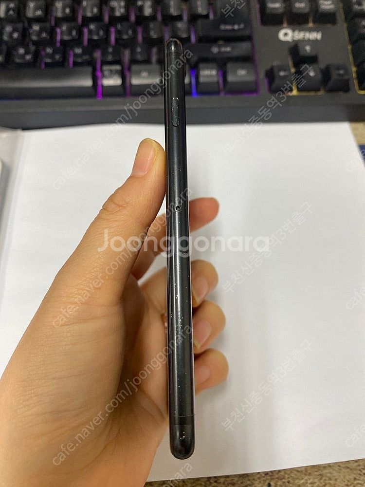 064093 아이폰7 매트블랙 액정SS급 32GB 무잔...--5
