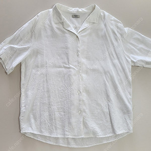 폴햄 린넨 오픈카라 반팔티 S 90