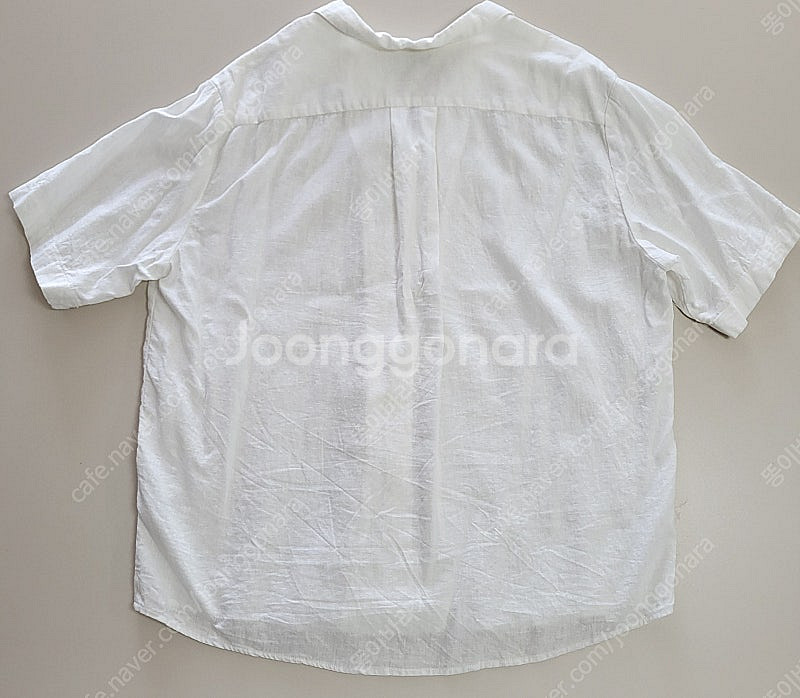 폴햄 린넨 오픈카라 반팔티 S 90--1