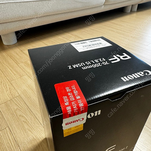 Z아빠 미개봉 렌즈 캐논 RF 70-200mm F2.8 Z 렌즈 화이트 400만원