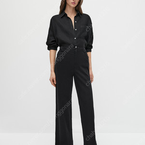 [새상품] massimodutti 마시모두띠 스트레이트핏 코튼 팬츠 - 40