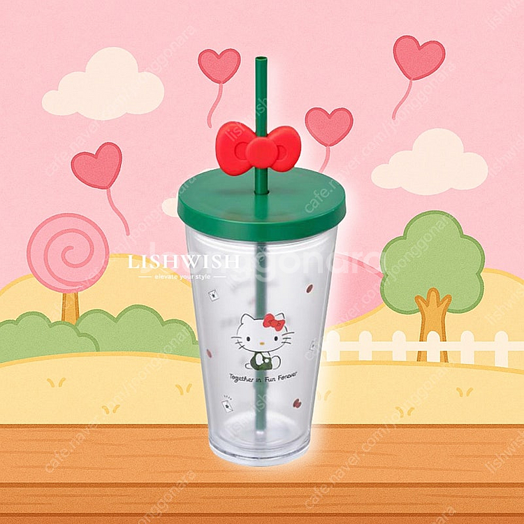 (새상품) 스타벅스 (c)헬로 키티 콜드컵 473ml--0