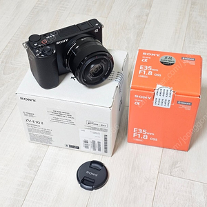 소니 ZV-E10M2 바디 35.8oss SEL35F18 렌즈