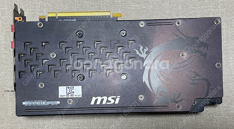 MSI GTX1060 GAMING X 6G 그래픽카드--1