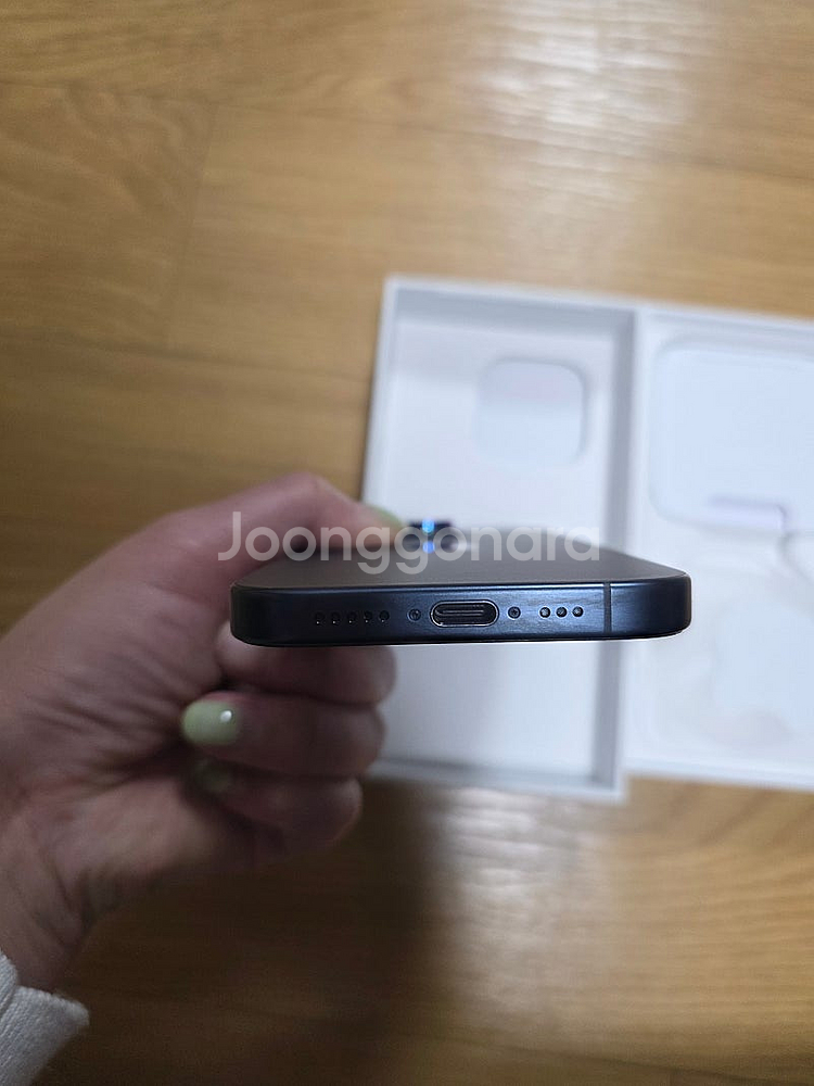SS급 아이폰 15 Pro 블루 티타늄 512GB--2