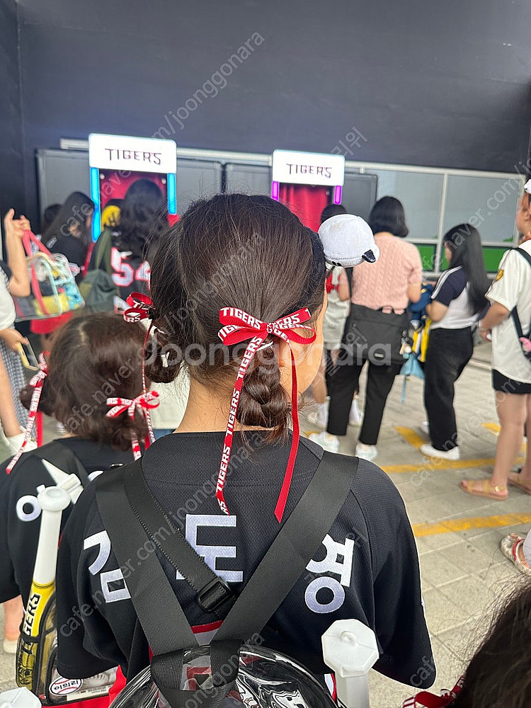 기아타이거즈 머리핀 리본핀--1