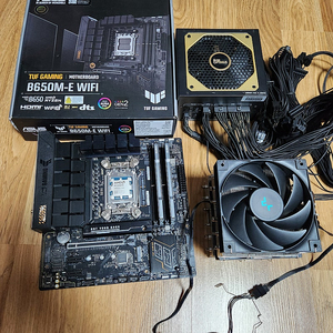 9600X, B650M-E TUF WIFI, DDR5 6000 32G, PM9A1, 1000W ATX 3.0 파워 보드셋 반본체
