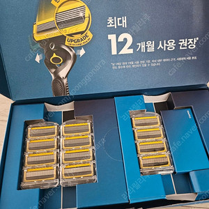 질레트 프로쉴드 옐로우 면도날 12입 새상품(택포)