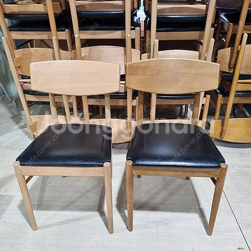 중고원목의자 카페의자 업소용의자 우드슬랩 빠의자 골드의...--0