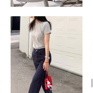 오엘 글리터백 빨강 Glitter Plat Bag