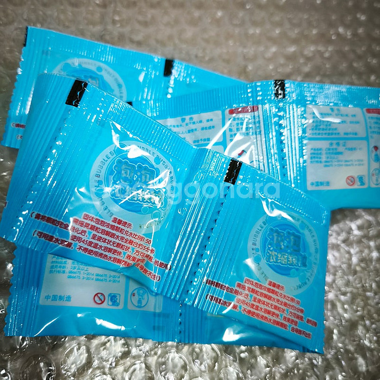 버블건 가루 500ml에 10봉 희석--4