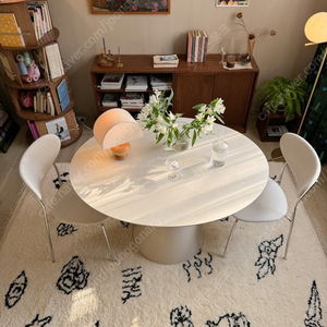 플랫포인트 하브 세라믹 테이블 1200white