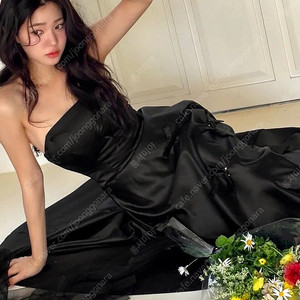 비치팜 블랙 웨딩 드레스 촬영드레스