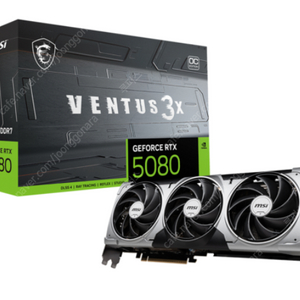 MSI 지포스 RTX 5080 벤투스 3X OC D7 16GB