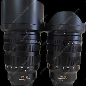 파나소닉 라이카 10-25mm, 25-50mm f1.7 마이크로포서드 mft 렌즈 판매